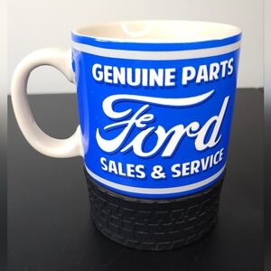 Ford Genuine Parts Blue Sales & Service Ceramic Mug